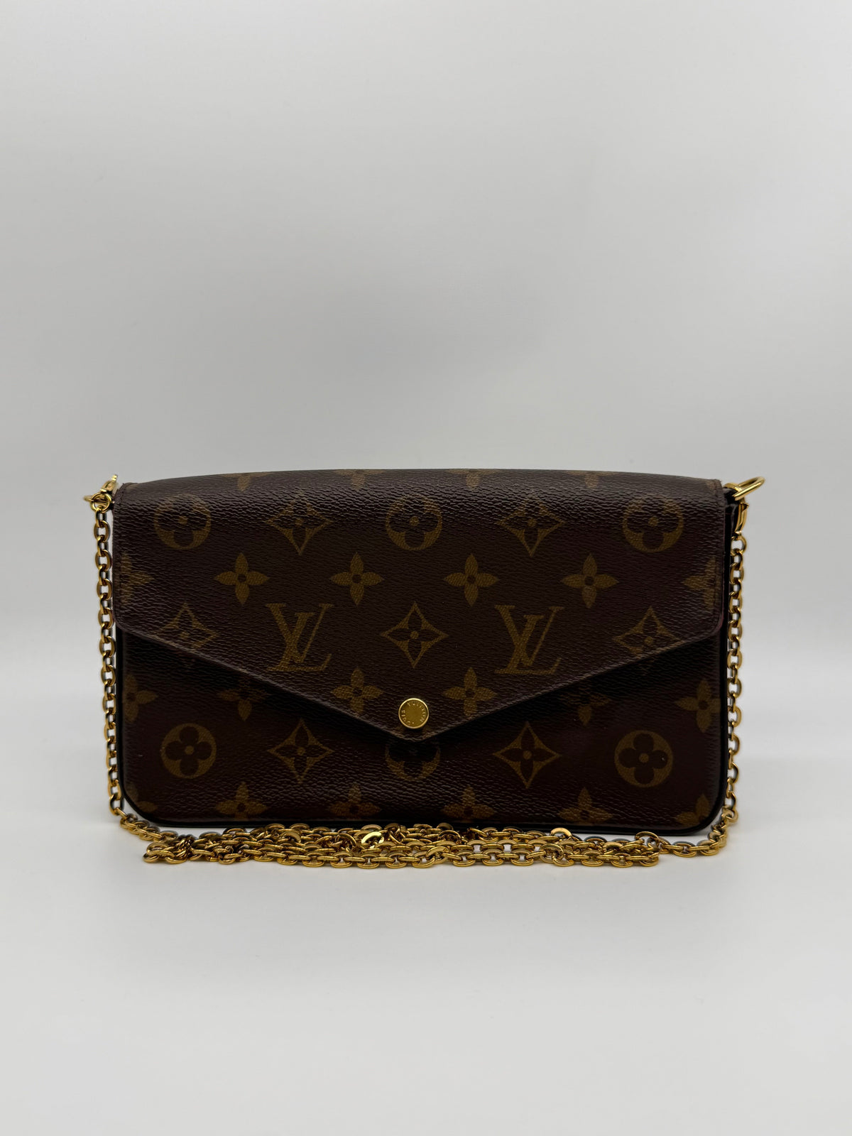 Louis Vuitton Felicie Pochette Monogram con tarjetero