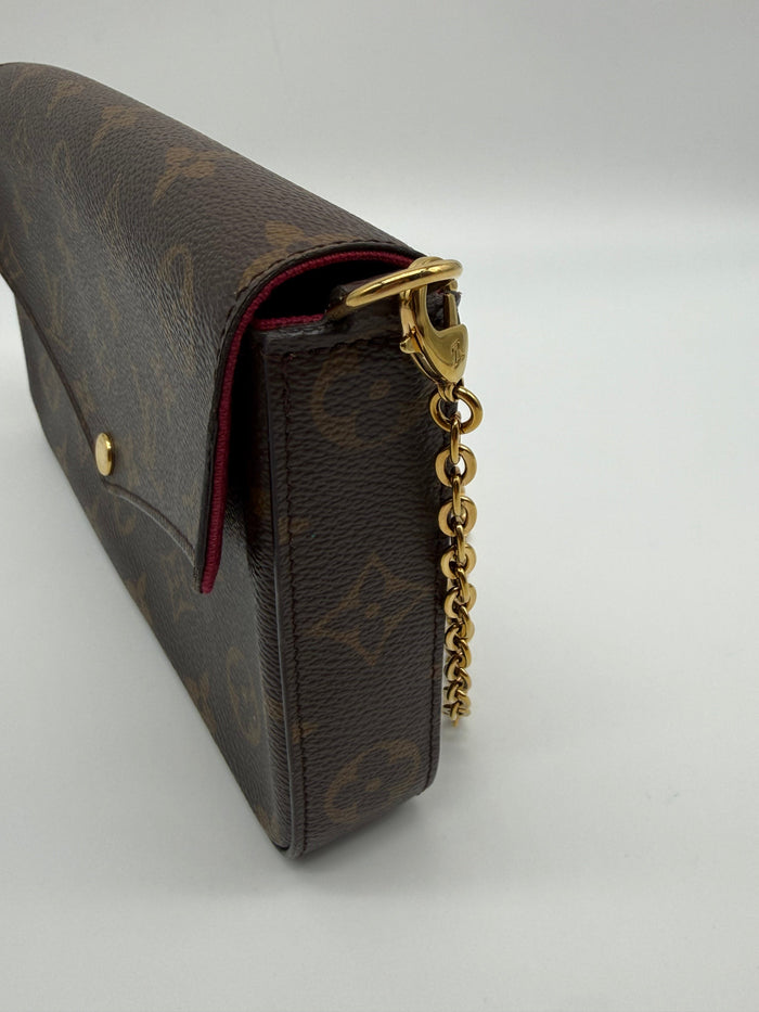 Louis Vuitton Felicie Pochette Monogram con tarjetero