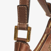Bolso de Hombro Loewe New Road Hobo en Lona Anagram y Piel