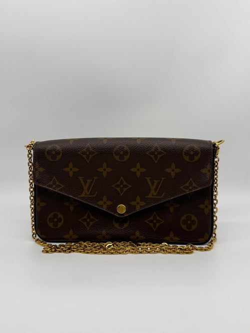 Louis Vuitton Felicie Pochette Monogram con tarjetero