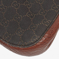 Bolso de Hombro Gucci Hobo en Lona GG Canvas Marrón y Piel