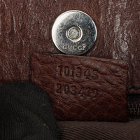 Bolso de Hombro Gucci Hobo en Lona GG Canvas Marrón y Piel