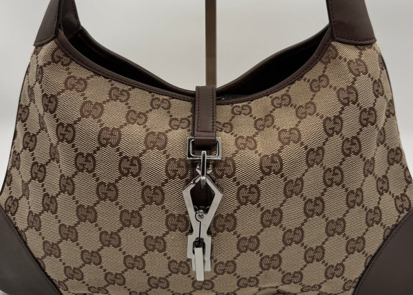 Gucci Jackie Kandinsky (Lona GG Monogram y Detalles Marrones)
