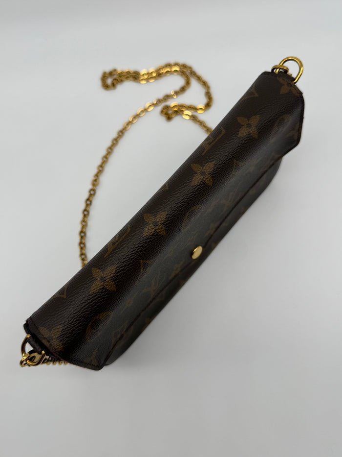 Louis Vuitton Felicie Pochette Monogram con tarjetero