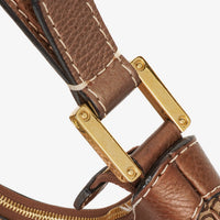 Bolso de Hombro Loewe New Road Hobo en Lona Anagram y Piel