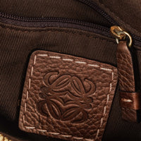 Bolso de Hombro Loewe New Road Hobo en Lona Anagram y Piel