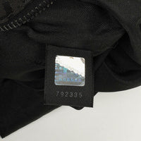 Fendi Bolso de Hombro Hobo Zucchino en Lona Negra