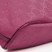 Bolso Mini Baguette Gucci Boat Pochette en Lona GG Canvas Rosa