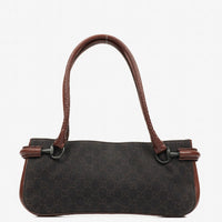 Bolso de Hombro Gucci Hobo en Lona GG Canvas Marrón y Piel