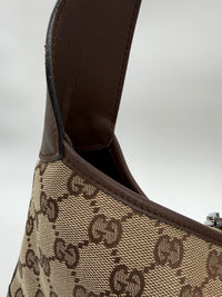 Gucci Jackie Kandinsky (Lona GG Monogram y Detalles Marrones)