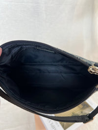 Bolso Christian Dior Pochette Trotter en Lona Oblique Azul Marino