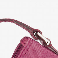 Bolso Mini Baguette Gucci Boat Pochette en Lona GG Canvas Rosa