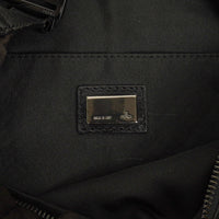 Fendi Bolso de Hombro Hobo Zucchino en Lona Negra