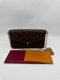 Louis Vuitton Felicie Pochette Monogram con tarjetero