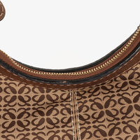 Bolso de Hombro Loewe New Road Hobo en Lona Anagram y Piel