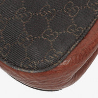 Bolso de Hombro Gucci Hobo en Lona GG Canvas Marrón y Piel