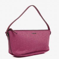 Bolso Mini Baguette Gucci Boat Pochette en Lona GG Canvas Rosa