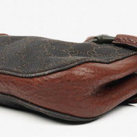 Bolso de Hombro Gucci Hobo en Lona GG Canvas Marrón y Piel
