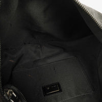 Fendi Bolso de Hombro Hobo Zucchino en Lona Negra