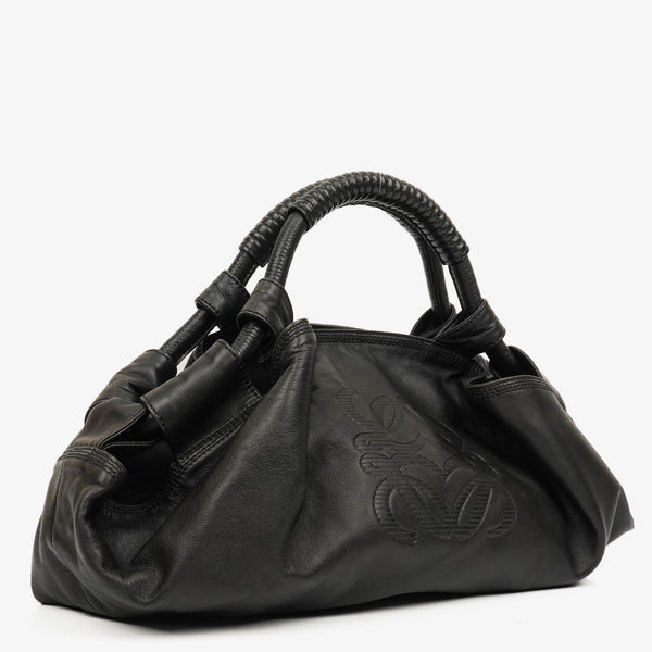 Bolso de Mano Loewe Nappa Aire en Piel Nappa Negra con Anagrama