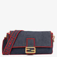 Fendi Large Baguette Denim Azul & Rojo – LUMË Vintage