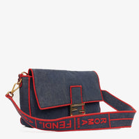 Fendi Large Baguette Denim Azul & Rojo – LUMË Vintage