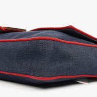 Fendi Large Baguette Denim Azul & Rojo – LUMË Vintage