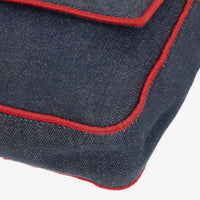 Fendi Large Baguette Denim Azul & Rojo – LUMË Vintage