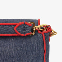 Fendi Large Baguette Denim Azul & Rojo – LUMË Vintage