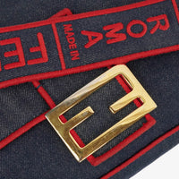 Fendi Large Baguette Denim Azul & Rojo – LUMË Vintage