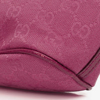 Bolso Mini Baguette Gucci Boat Pochette en Lona GG Canvas Rosa