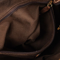 Bolso de Hombro Loewe New Road Hobo en Lona Anagram y Piel