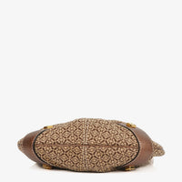 Bolso de Hombro Loewe New Road Hobo en Lona Anagram y Piel