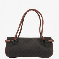 Bolso de Hombro Gucci Hobo en Lona GG Canvas Marrón y Piel