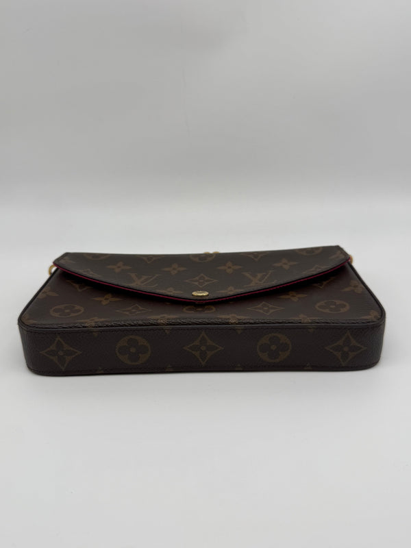 Louis Vuitton Felicie Pochette Monogram con tarjetero
