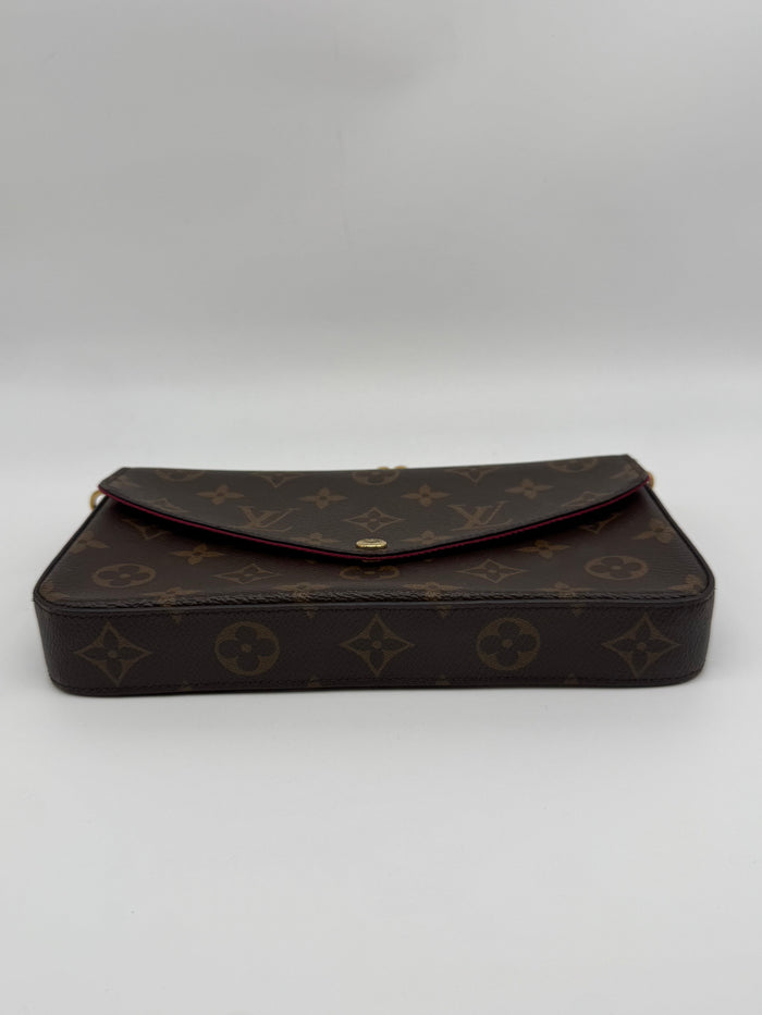 Louis Vuitton Felicie Pochette Monogram con tarjetero