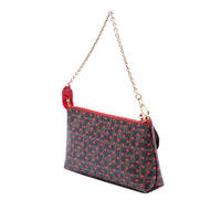 Fendi Zucca Spalmati Hearts Chain Pochette Vintage