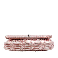 Miu Miu Matelasse Metallic Nappa Crystal Chain Satchel - Vintage